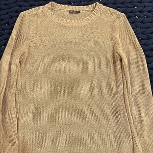 J McLaughlin Classic Tan Sweater Crewneck.